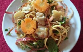 Gỏi nghêu hoa chuối