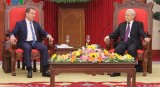 Tổng Bí thư Nguyễn Phú Trọng tiếp Thủ tướng Nga