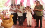 Công an tỉnh: Họp mặt truyền thống tại Khu tưởng niệm căn cứ Bàu Gốc