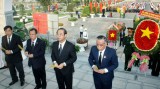 Provincial leaders offer incense at provincial Martyrs’ Cemetery