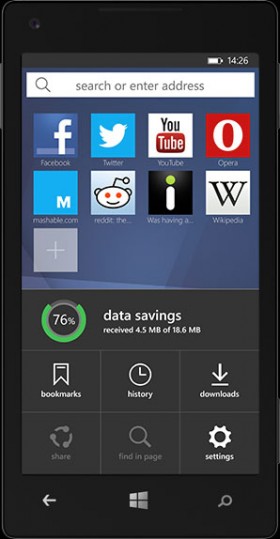 Opera Mini ra mắt phiên bản chính thức cho Windows Phone