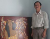 Họa sĩ Nguyễn Tấn Công: Cháy mãi tình yêu sơn mài truyền thống