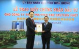 Trao giấy chứng nhận đầu tư cho công ty TNHH Polytex Far Eastern