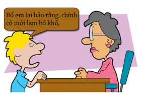 Bố em khổ là tại cô