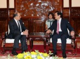 President Sang greets newly-accredited ambassadors