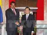 Chủ tịch nước Trương Tấn Sang hội đàm với Tổng thống Venezuela