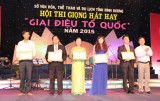 Chung kết Hội thi Giọng hát hay “Giai điệu Tổ quốc”: Ngô Thái Sơn đoạt giải nhất
