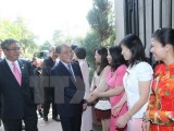 Chủ tịch Quốc hội đến thăm Đại sứ quán Việt Nam tại Hoa Kỳ