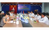 Đoàn đại biểu Tổng Đồng minh Chức nghiệp Triều Tiên thăm và làm việc với Liên đoàn Lao động Bình Dương