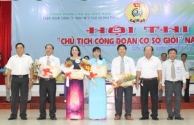 Công ty TNHH MTV Cao su Dầu Tiếng: Trao giải cho các thí sinh đạt giải trong hội thi ““Chủ tịch Công đoàn cơ sở giỏi”