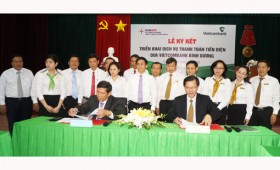 Triển khai dịch vụ thanh toán tiền điện qua Vietcombank Bình Dương