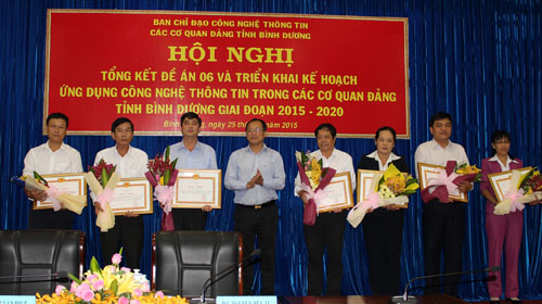 Triển khai kế hoạch ứng dụng công nghệ thông tin trong các cơ quan Đảng tỉnh giai đoạn 2015