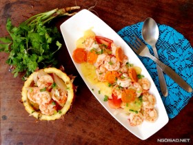 Tôm sốt nước cốt thơm