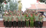 Công an tỉnh: Tổ chức về nguồn tại khu căn cứ cách mạng Minh Đạm