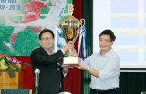 Number 1 tài trợ chính giải bóng đá học sinh THPT Hà Nội lần thứ XV