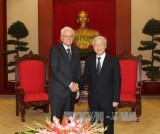 Party leader welcomes Italian President