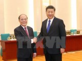 Chủ tịch Quốc hội Nguyễn Sinh Hùng hội kiến Chủ tịch Trung Quốc