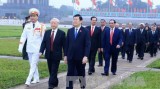 Top leaders tribute to late President Ho Chi Minh