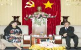 Lãnh đạo tỉnh tiếp Tổng lãnh sự Singapore tại thành phố Hồ Chí Minh