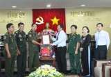 Đoàn Tiểu khu Quân sự  tỉnh Kadal, Quân khu đặc biệt Quân đội Hoàng gia Campuchia:Thăm, chúc tết Tỉnh ủy, UBND tỉnh và Bộ CHQS tỉnh Bình Dương