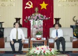 Lãnh đạo tỉnh tiếp lãnh đạo Đại học Quốc gia TP.Hồ Chí Minh