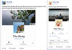 Facebook cho để ảnh đại diện chính giữa