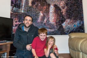 Bố ghép ảnh “khổng lồ” từ gần 2.000 bức ảnh nhỏ của con