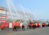 Huyện Bàu Bàng: Phối hợp diễn tập chữa cháy và cứu nạn cứu hộ nhiều lực lượng