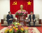 Lãnh đạo tỉnh tiếp Tổng lãnh sự Lào tại thành phố Hồ Chí Minh