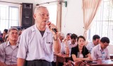 Ứng cử viên đại biểu Quốc hội và HĐND tỉnh tiếp xúc cử tri xã Hưng Hoà và Long Nguyên, huyện Bàu Bàng