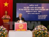 Tổng Bí thư bỏ phiếu bầu cử tại quận Hai Bà Trưng, Hà Nội