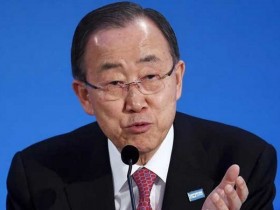 联合国秘书长潘基文呼吁亚洲各国以和平方式解决领土争端