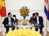 Chủ tịch nước và Thủ tướng Campuchia nhất trí nhiều vấn đề quan trọng
