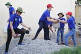 Volunteer hallmarks on Phu Quy island