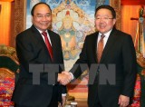 Thủ tướng Nguyễn Xuân Phúc hội kiến với Tổng thống Mông Cổ