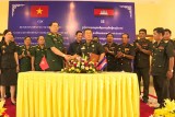 Bộ Chỉ huy Quân sự tỉnh và Tiểu khu quân sự tỉnh Kandal: Đẩy mạnh hợp tác, chia sẻ kinh nghiệm