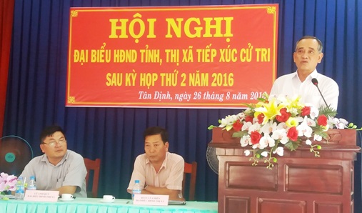 Đại biểu HĐND tỉnh: Tiếp xúc cử tri phường Chánh Phú Hòa, phường Tân Định (TX.Bến Cát)