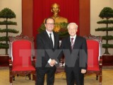 Tổng Bí thư Nguyễn Phú Trọng tiếp Tổng thống Pháp Hollande