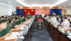 Đoàn công tác của Bộ Quốc Phòng làm việc tại Bình Dương