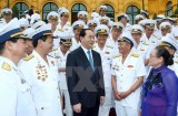 Chủ tịch nước gặp mặt cựu chiến binh Đường Hồ Chí Minh trên biển