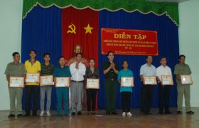 TX.Bến Cát: Tổ chức diễn tập chiến đấu phòng thủ có một phần thực binh