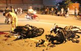 Tai nạn giao thông giữa 2 xe máy, 3 người bị thương nặng