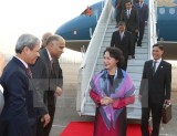 越南国会主席阮氏金银抵达新德里开始对印尼进行正式访问