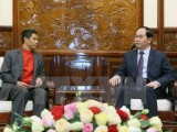 越南国家主席陈大光会见东帝汶驻越南大使