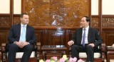 越南国家主席陈大光会见捷克驻越南大使马丁•克莱佩特科