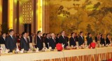 越共中央总书记阮富仲和中国政协主席俞正声出席越中建交67周年纪念典礼