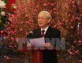 Tổng Bí thư Nguyễn Phú Trọng chúc Tết đồng bào và chiến sỹ cả nước