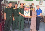 Lữ đoàn Công binh 550, Quân đoàn 4: Thăm, tặng quà mẹ Việt Nam anh hùng