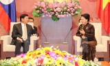 Chủ tịch Quốc hội Nguyễn Thị Kim Ngân tiếp Thủ tướng Lào