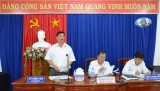 Leaders of provincial Party Committee work with Thuan An and TDM’s Party Committees